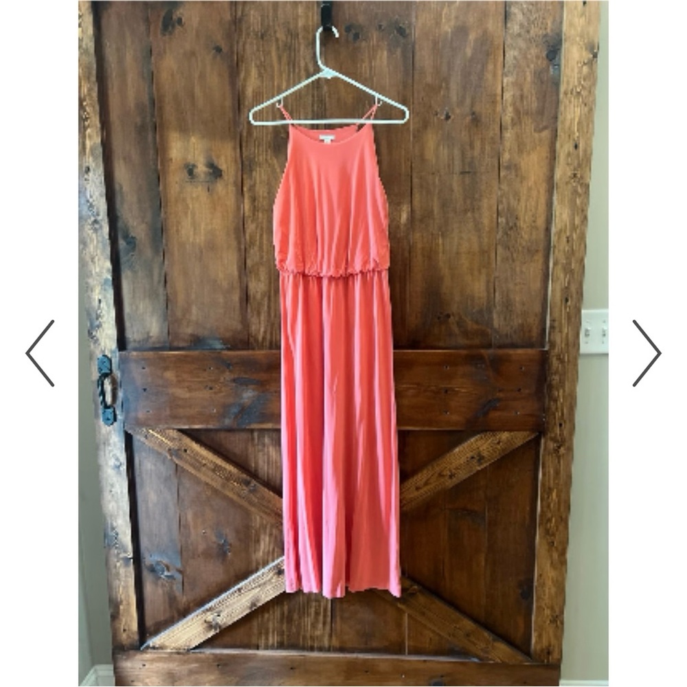 GAP NWT Coral maxi dress